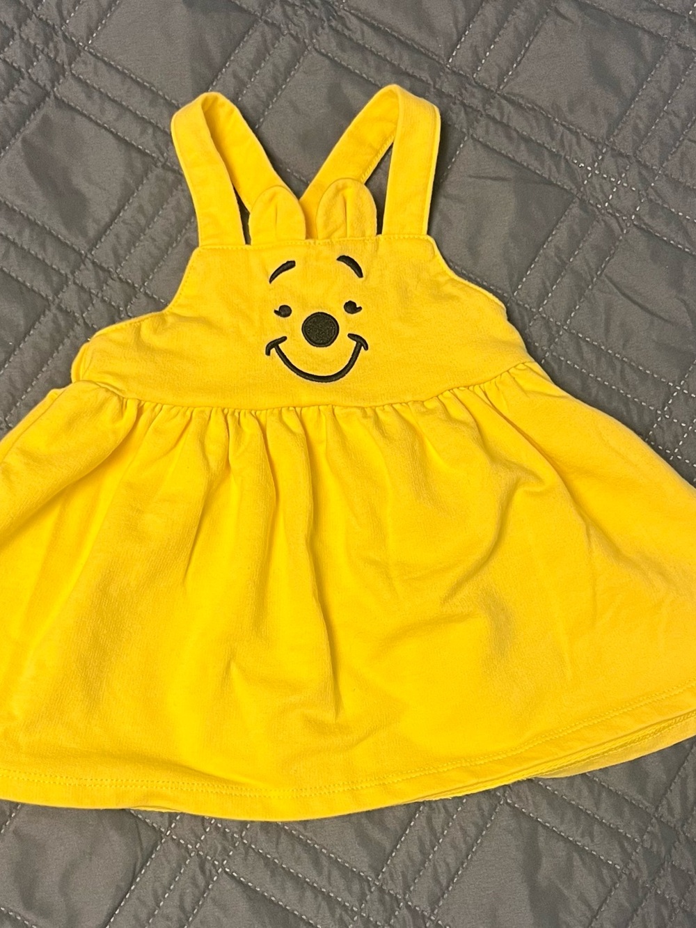 Disney Bright Yellow Baby Romper Dress - Size 12 months